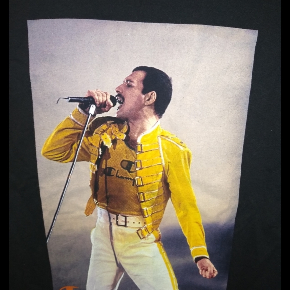 Champion Queen Freddy Mercury S/S Graphic T-Shirt Size Medium